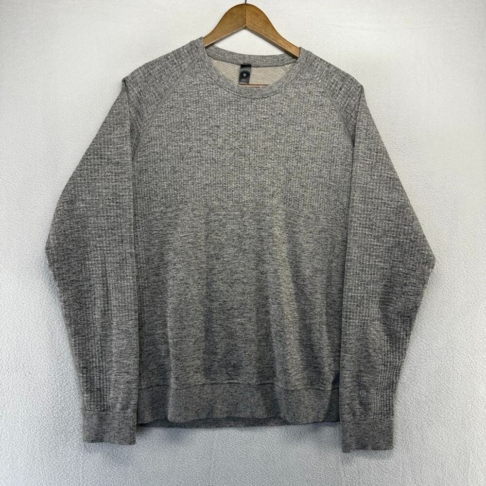Lululemon Engineered Warmth Long Sleeve Crewneck Men's Large Gray Wool Blend